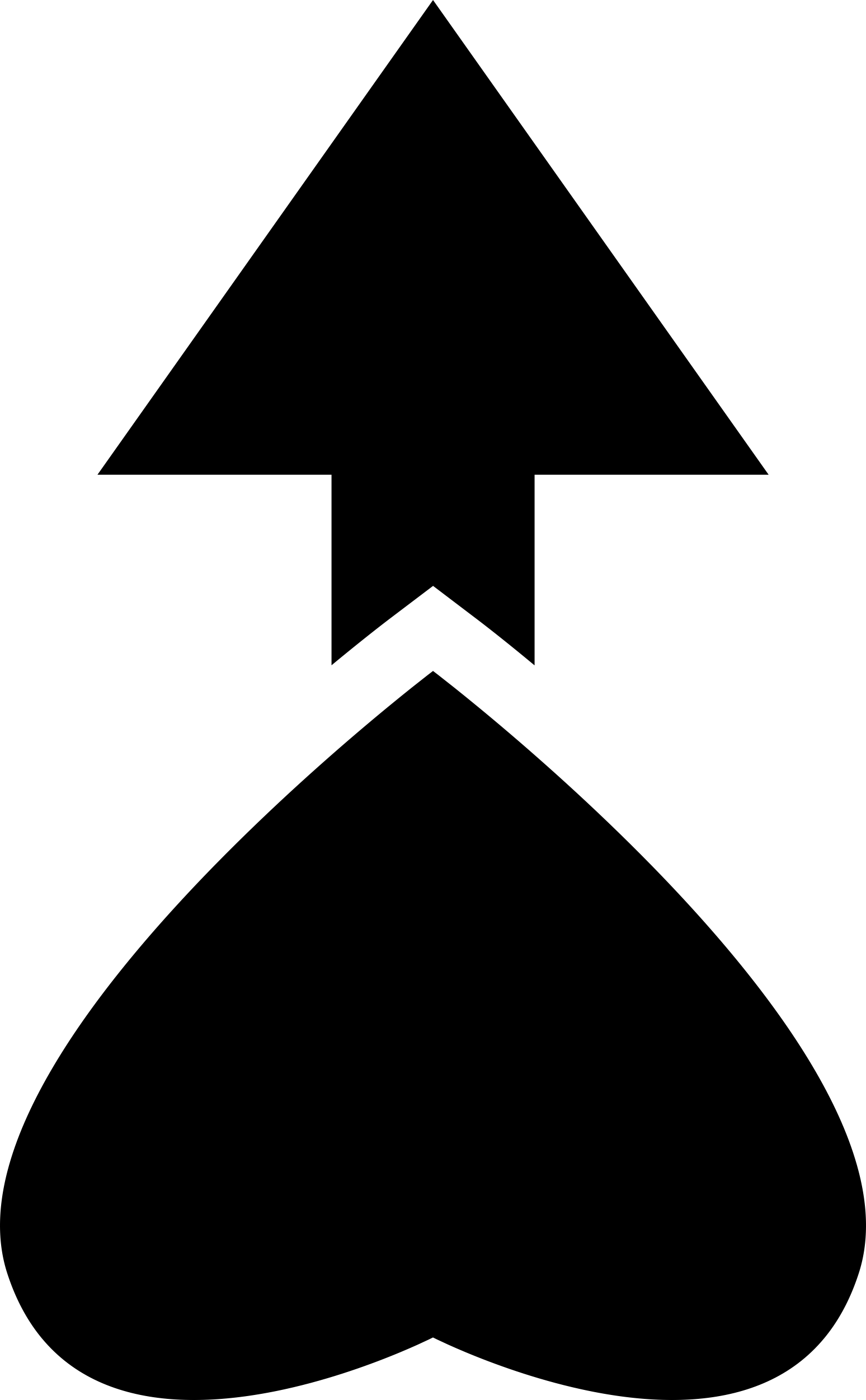 Heart Direction Up Outline Svg Vector Free Vectors
